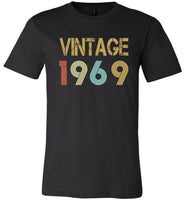 Vintage 1969 T-shirt, 50 birthday gift tee