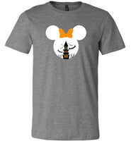 Mickey mouse halloween castle bat t shirt