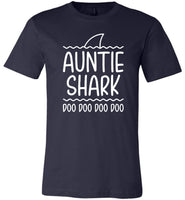 Auntie shark doo doo doo T-shirt, gift for aunt tee
