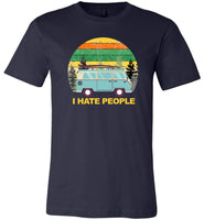 Funny camping tee shirts, car camping i hate people T-shirt