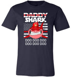 FireFighter Daddy Shark Funny Gift Shirt, Father's day gift tee