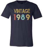 Vintage 1989 T-shirt, 30 birthday gift tee