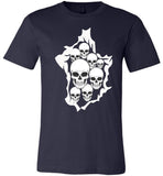 Skull halloween t shirt gift