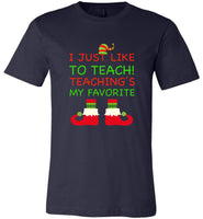Teacher ELF funny christmas t shirt