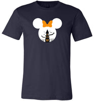 Mickey mouse halloween castle bat t shirt