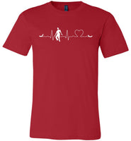 Love heartbeat zombie halloween t shirt gift