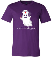 Nurse ghost i will tab you halloween t shirt gift