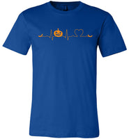 Love heartbeat pumpkin bat halloween t shirt gift