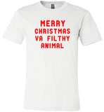 Mery Christmas Va Filthy Animal T shirt