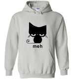 Meh Black Cat Funny Halloween Gift Tee Shirt Hoodie