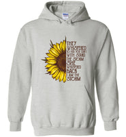 They Whispered To Her You Can't With Stand The Storm She Back I am Storm Sunflower T Shirt