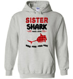 Sister shark needs a drink wine gift tee shirt