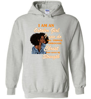 Black GirI I Am An October Girl I Can Do All Things Through Christ Who Gives Me Strength T shirt