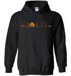 Love heartbeat pumpkin bat halloween t shirt gift