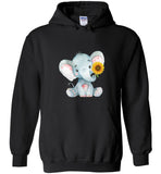 Baby elephant sunflower tee shirt hoodie