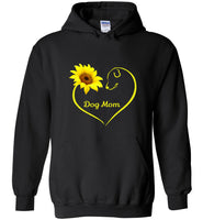 Dog mom sunflower mother's day gift tee shirt hoodie