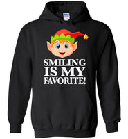 Smiling is my favorite funny christmas elf shirt men,women