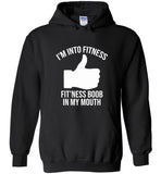 I'm into fitness fit'ness boob in my mouth tee shirt
