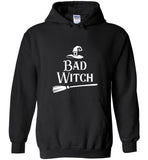 Bad Witch Broomstick Hat Halloween Gift Tee Shirt