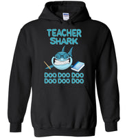 Teacher shark doo doo doo Shirt with book, funny teacher shirt