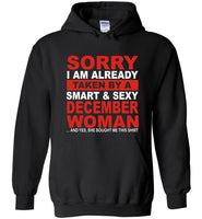 I taken by smart sexy december woman, birthday's gift tee for men women