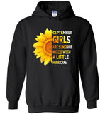 September girls are sunshine mixed with a little Hurricane sunflower T-shirt