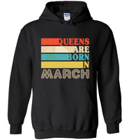 Queens are born in March vintage T shirt, birthday's gift tee for women