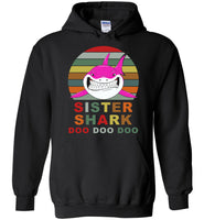 Retro Vintage Sister Shark doo doo doo T-shirt, tee gift for sister