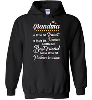 Grandma a little bit parent teacher best friend partner in crime Tee shirt