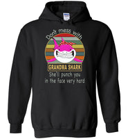 Don't mess with grandma shark, punch you in your face T-shirt, tee gift