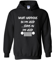 What happens in my jeep stays in my jeep tee shirt