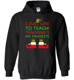 Teacher ELF funny christmas t shirt