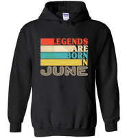 Legends are born in June vintage T-shirt, birthday's gift tee