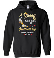 A Queen was born in January T shirt, birthday's gift shirt