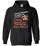 I never dreamed I'd grow up to be a crazy Grandma but here I'm killing it, riding motorcycle Tshirt