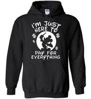 I just here to pay for everything tee shirt