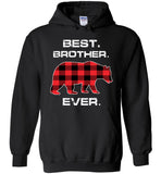 Red Plaid Best Brother Ever Bear Fathers Day Gift Funny T-shirt