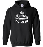 Queens are born in October, birthday gift T-shirt