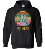 Vintage succulent plants pot head git tee shirt