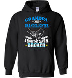Grandpa and granddaughter a bond that can't be broken aunt gift Tee shirt