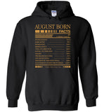 August born facts servings per container, born in August, birthday gift T-shirt