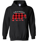 Red Plaid Grandpa Bear Matching Buffalo Family Pajama T Shirt