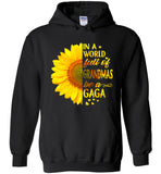 In a world full of grandmas be a gaga sunflower tee shirt