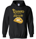 Queens are born in March T shirt, birthday gift shirt for women