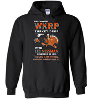 First Annual WKRP Turkey Drop With Les Nessman November 22 1978 Gift Shirt