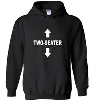 Two seater tee shirt hoodie