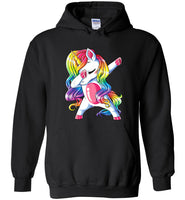 Dabbing unicorn tee shirt hoodie