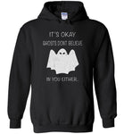 Ghosts don't believe in you either halloween t shirt