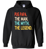 Pug Papa The Man The Myth The Legend T shirt, dad, daddy, father's day gift tee