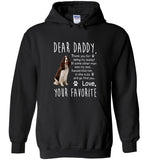 The English Spinger Spaniel Dog Daddy Father's Day Gift Tee Shirt